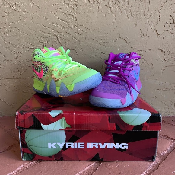kyrie 4 confetti size 8